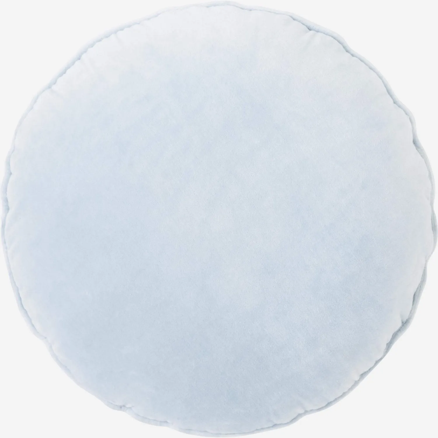 Coussin rond en velours - 40 cm - Bleu