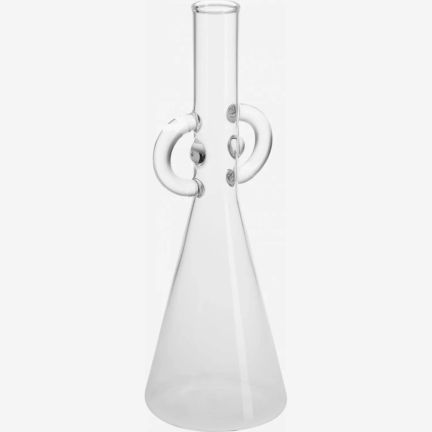 Vase en verre - 25 cm - Transparent - Design by Habitat Design Studio