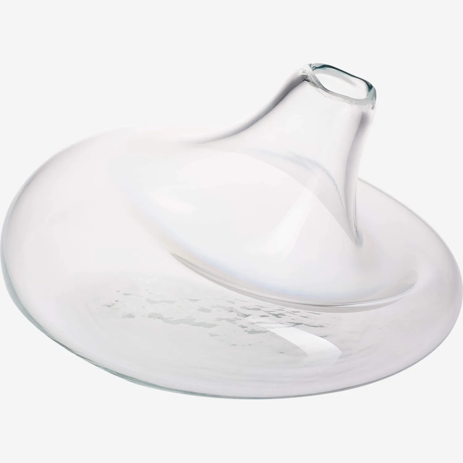Vase en verre soufflé bouche - Transparent - 13,5 cm