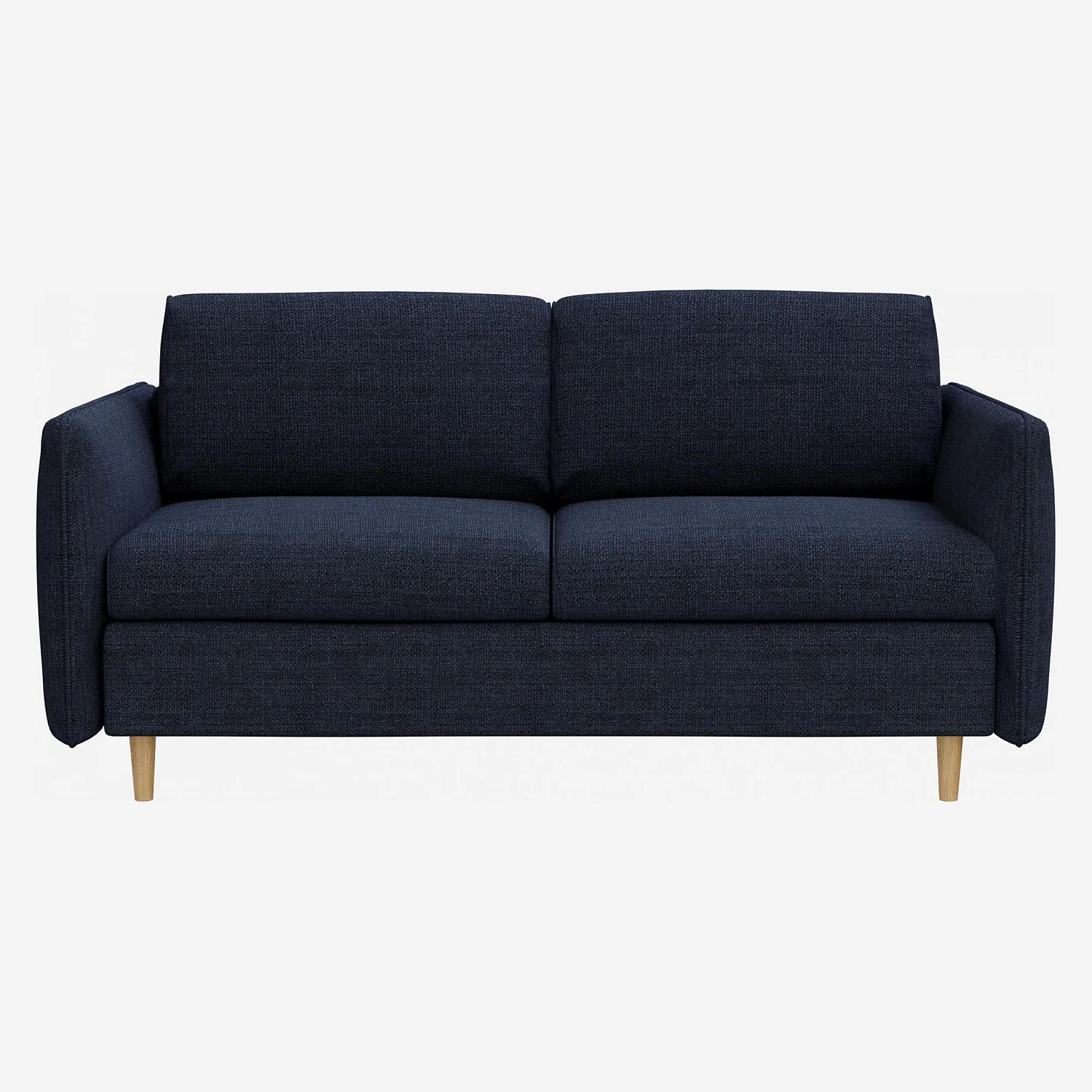 Canapé convertible 3 places en tissu - Bleu nuit - 1