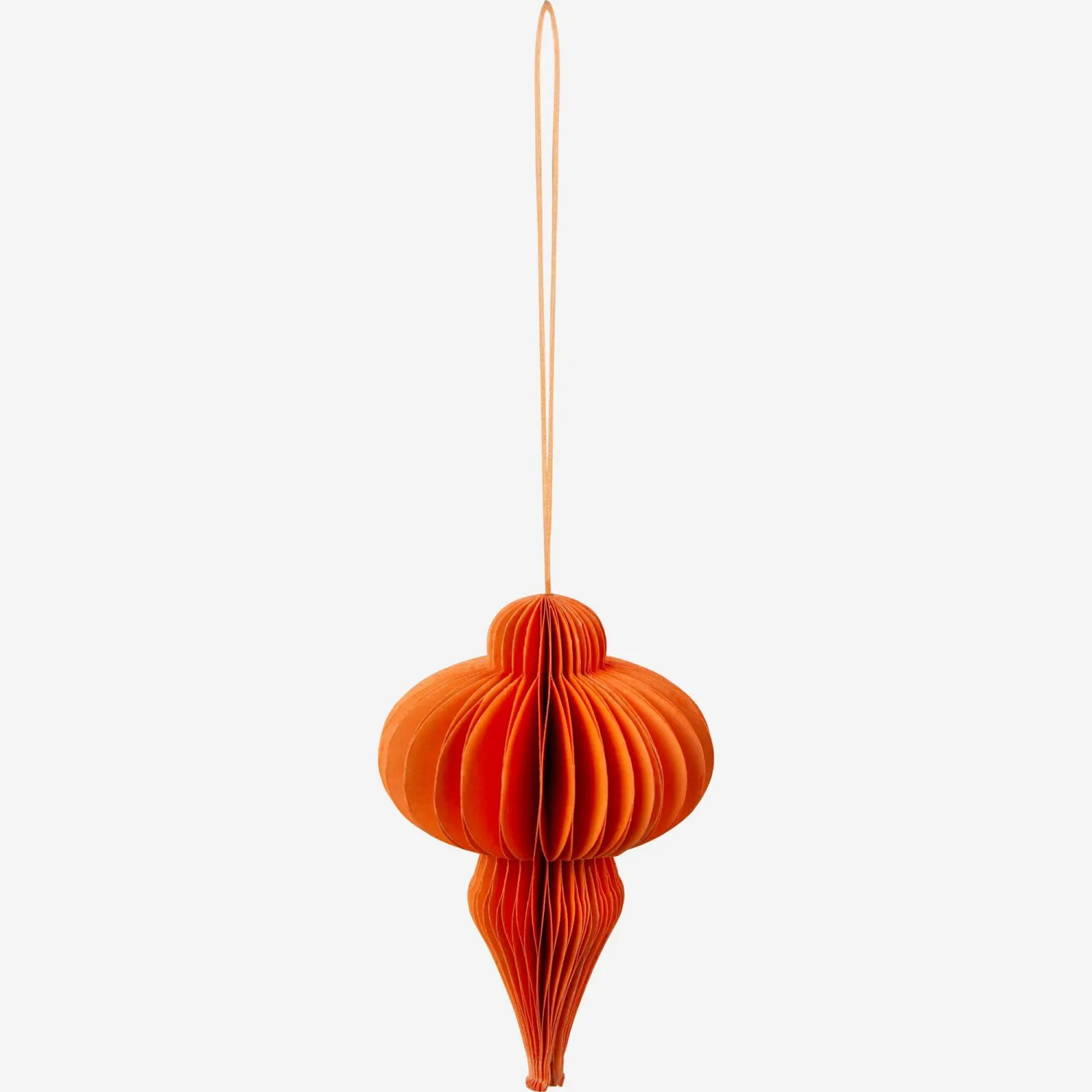 Décoration de Noël - Boule pointue en papier à accrocher - Multicolore