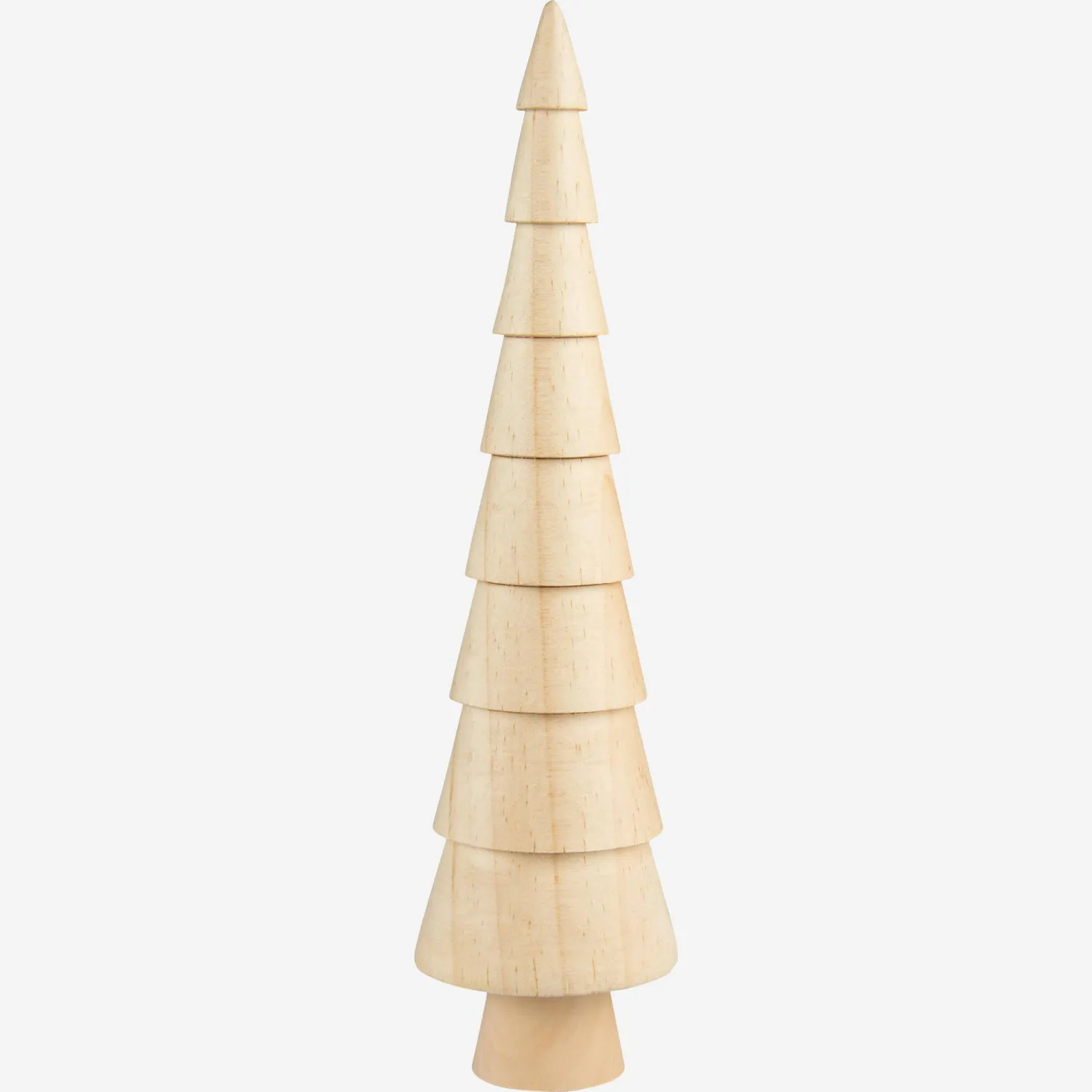 Sapin en bois à poser - 27 cm - Naturel