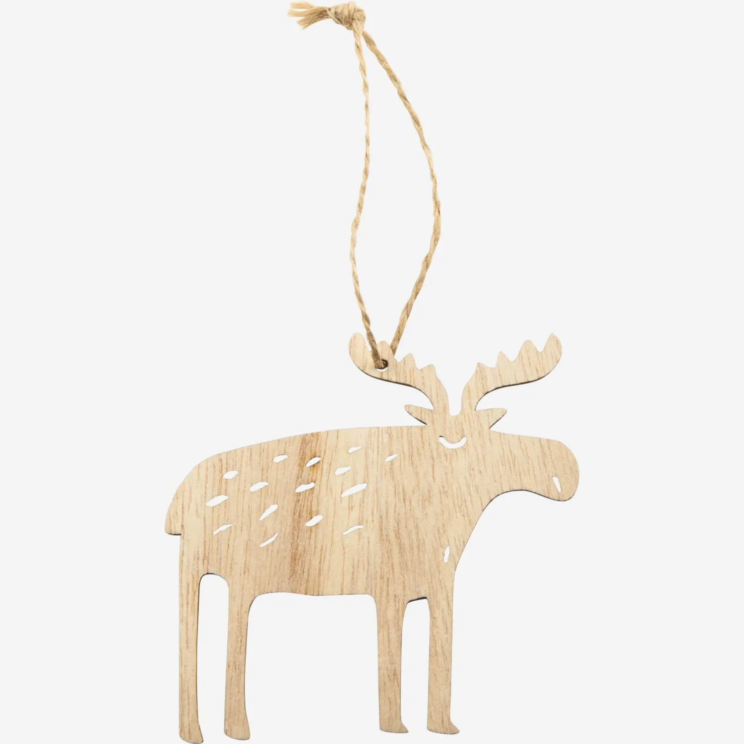 Décoration de Noël - Elan en bois à accrocher
