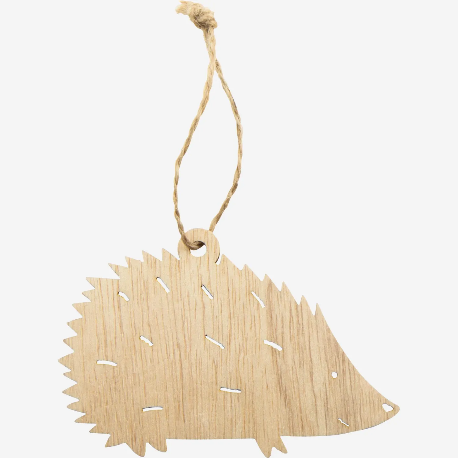 Décoration de Noël - Hérisson en bois à accrocher