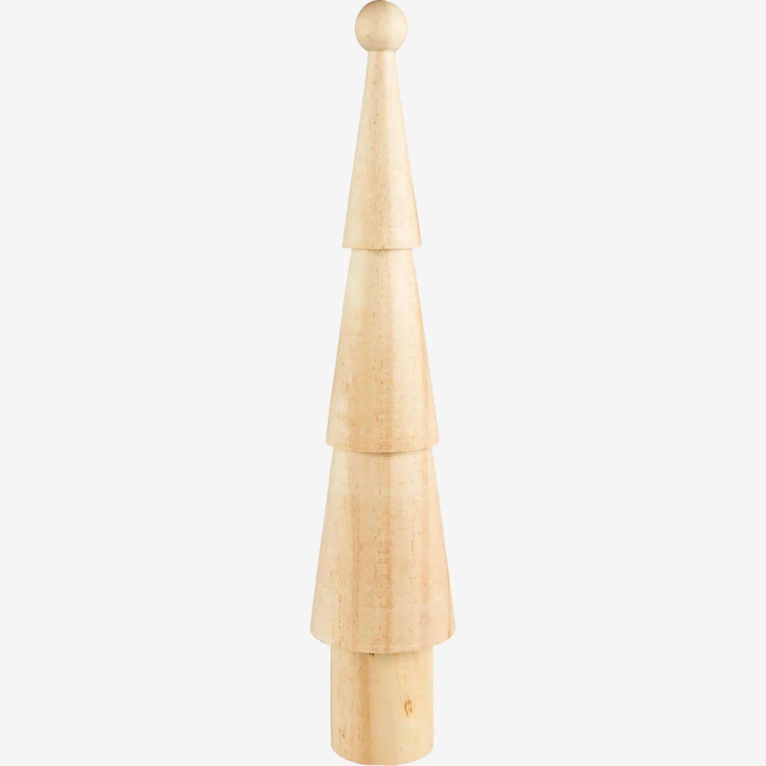 Décoration de Noël - Sapin en bois à poser - 34,5 cm - Naturel 