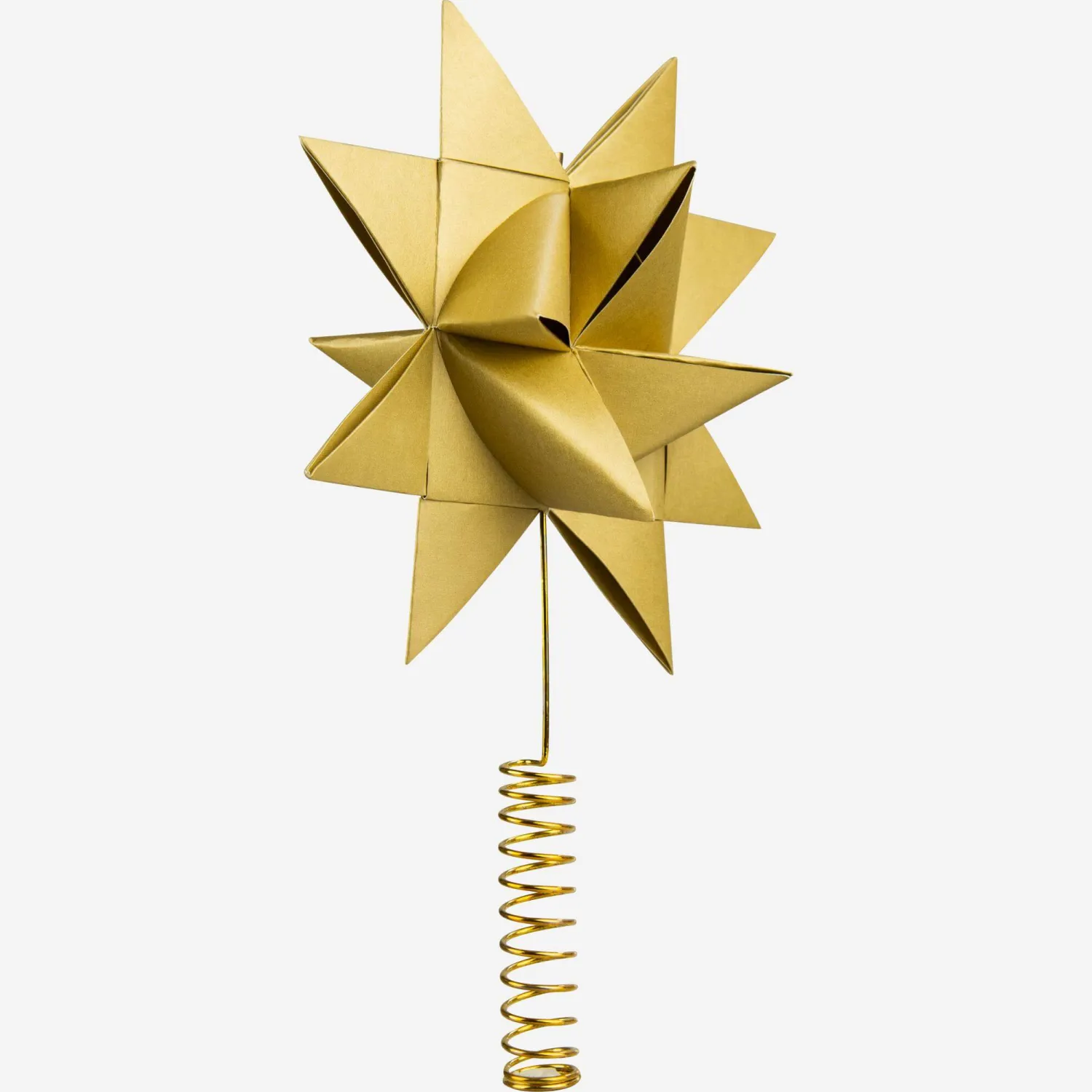 Décoration de Noël - Etoile en papier - Doré