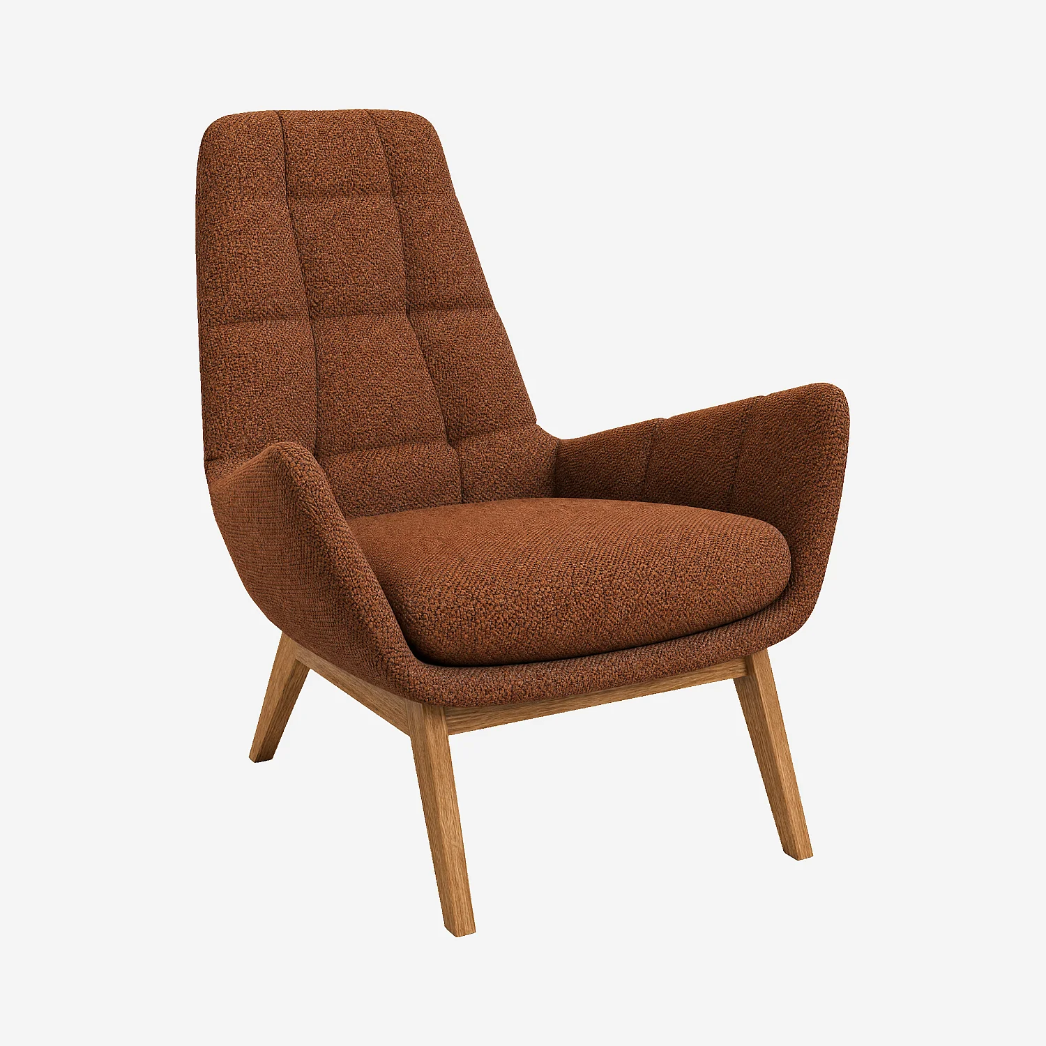 DENA/FAUTEUIL COPP ROUILLE CHENE  - 1