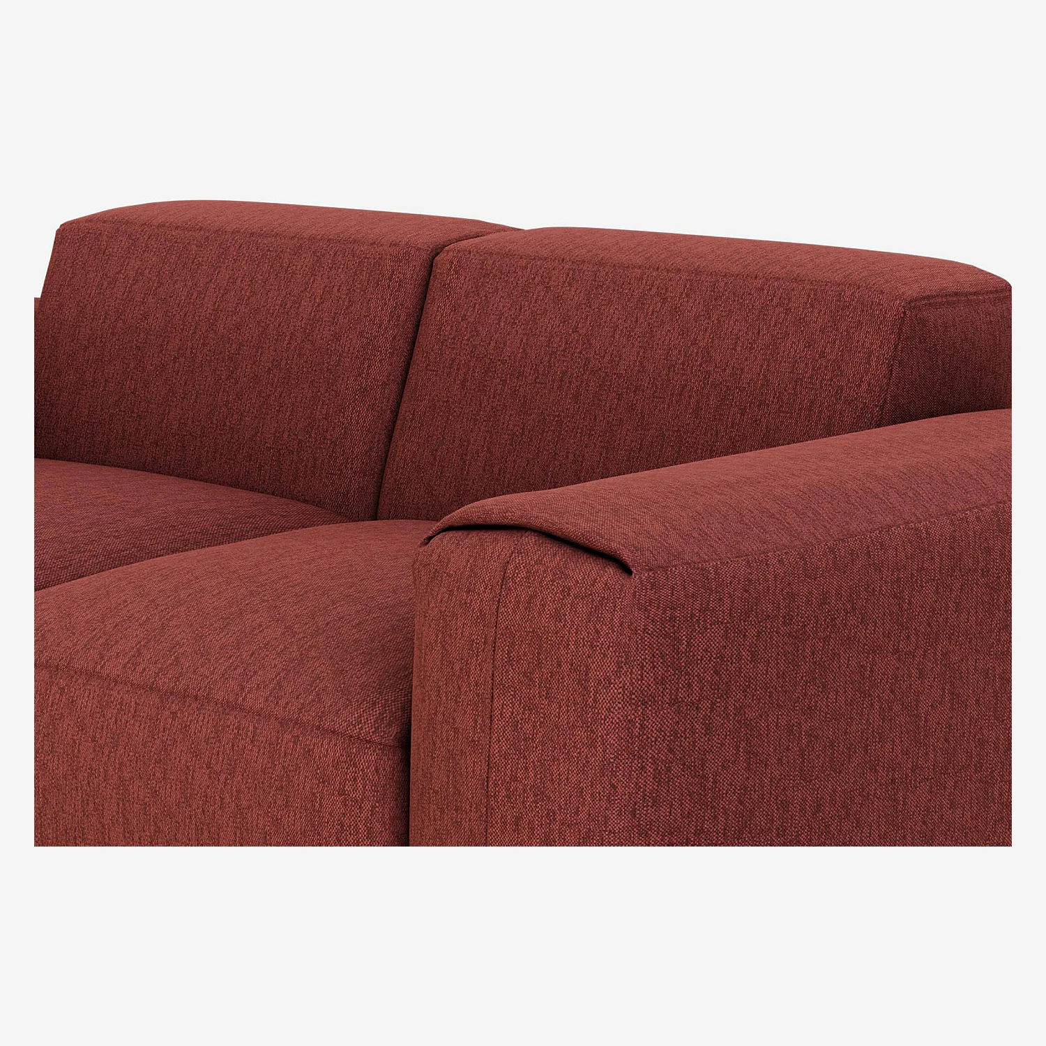 3-Sitzer-Sofa mit Copparo-Stoffbezug - Weinrot - 2