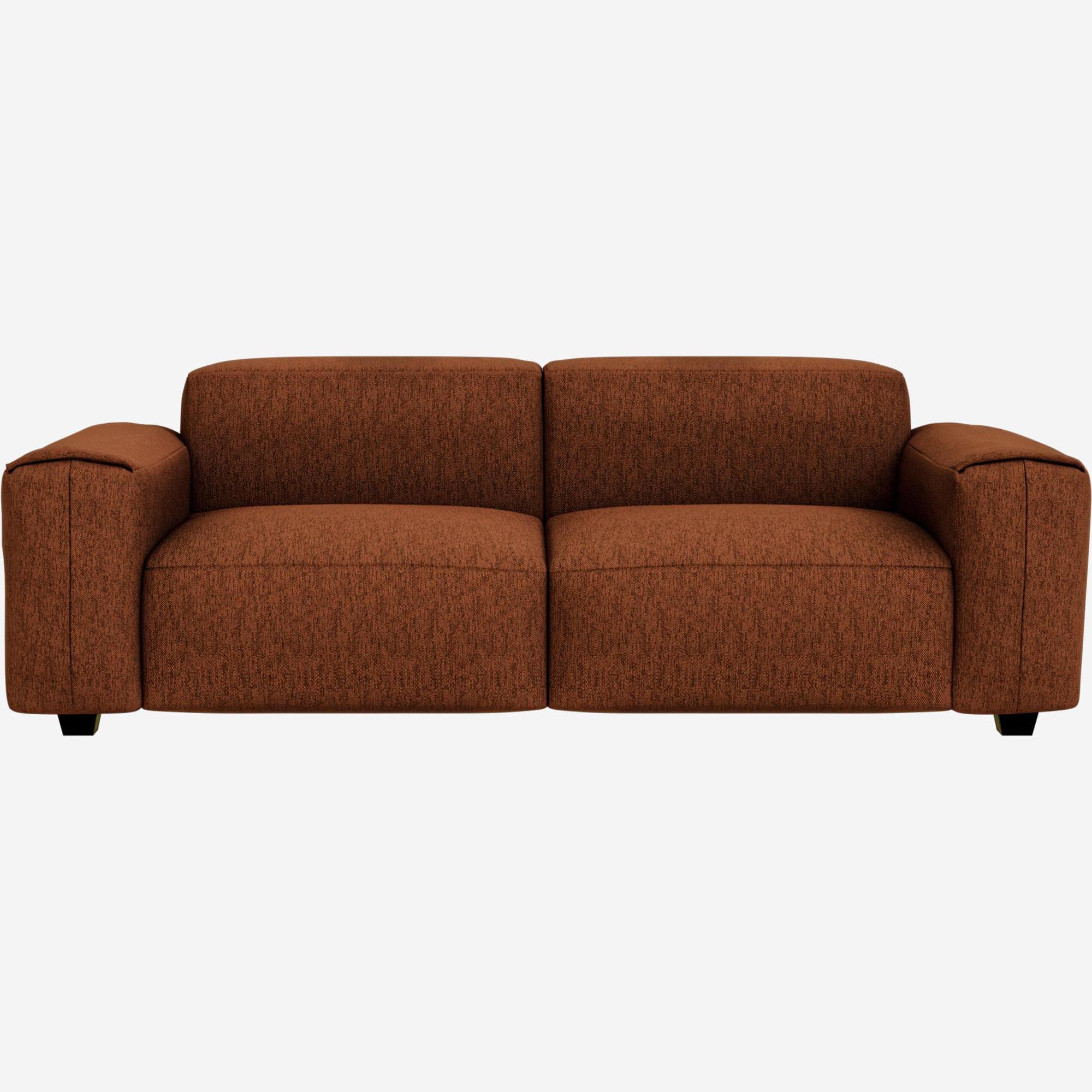 Copparo Fabric 3-seater Sofa - Rust