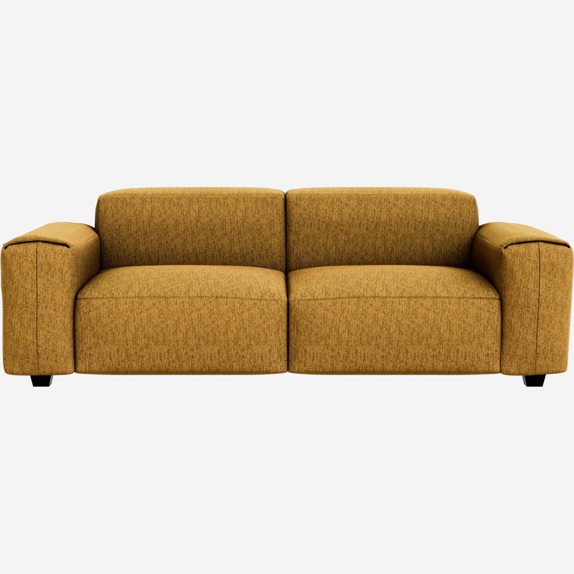 Copparo Fabric 3-seater Sofa - Yellow