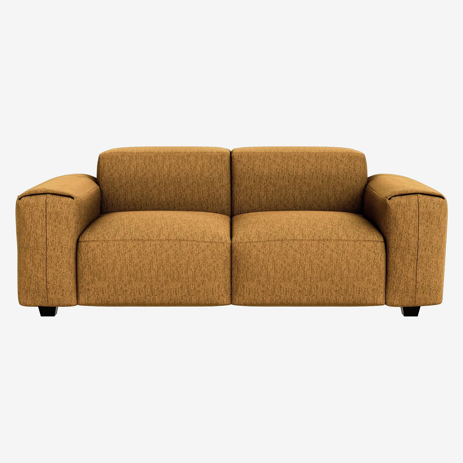 2-Sitzer-Sofa mit Copparo-Stoffbezug - Senfgelb - 1