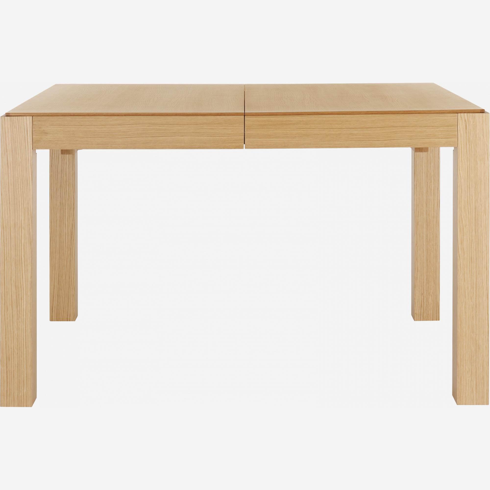 Tafel met verlengstukken van eiken - Naturel