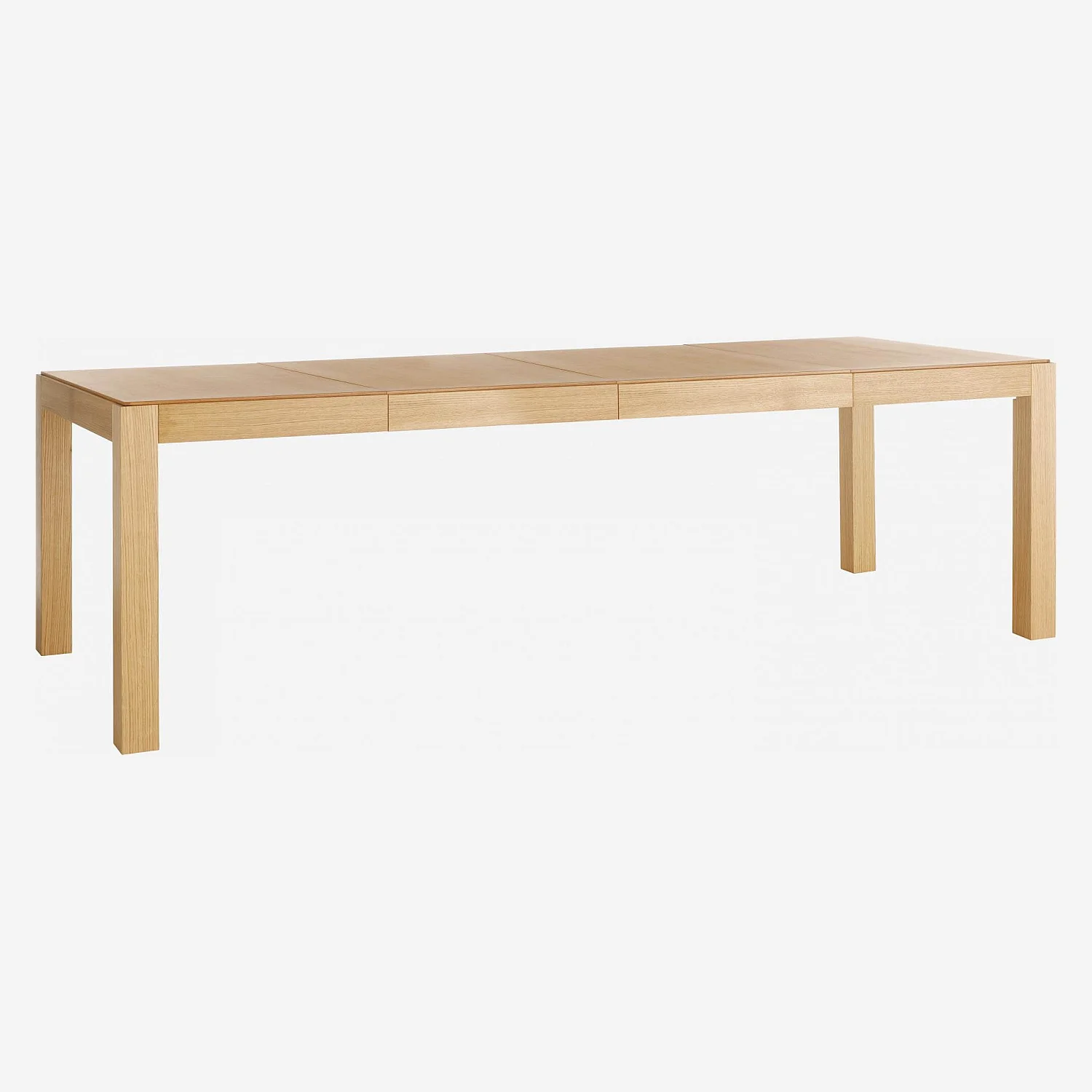 Tafel met verlengstukken van eiken - Naturel - 8