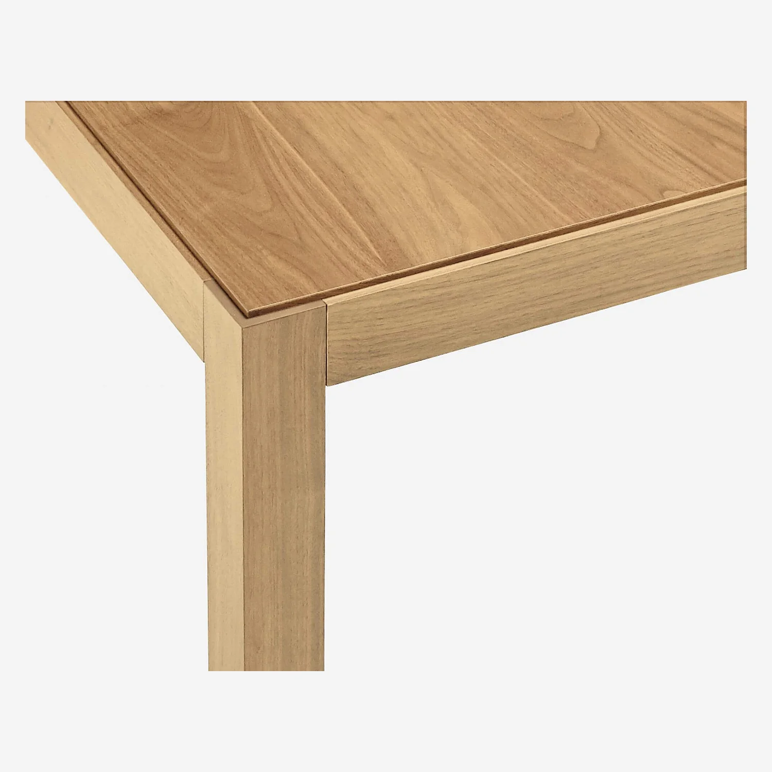 Tafel met verlengstukken van eiken - Naturel - 6