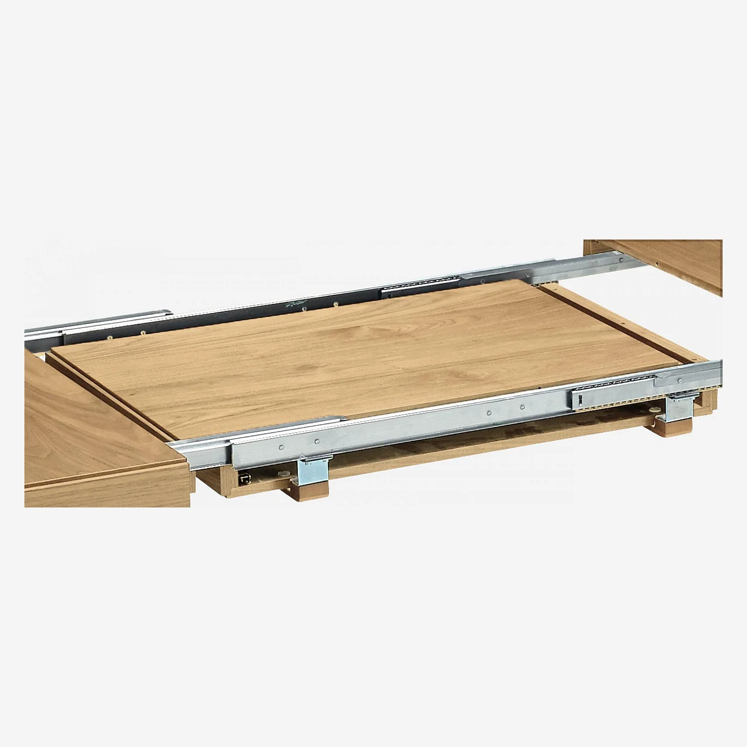 Tafel met verlengstukken van eiken - Naturel - 10