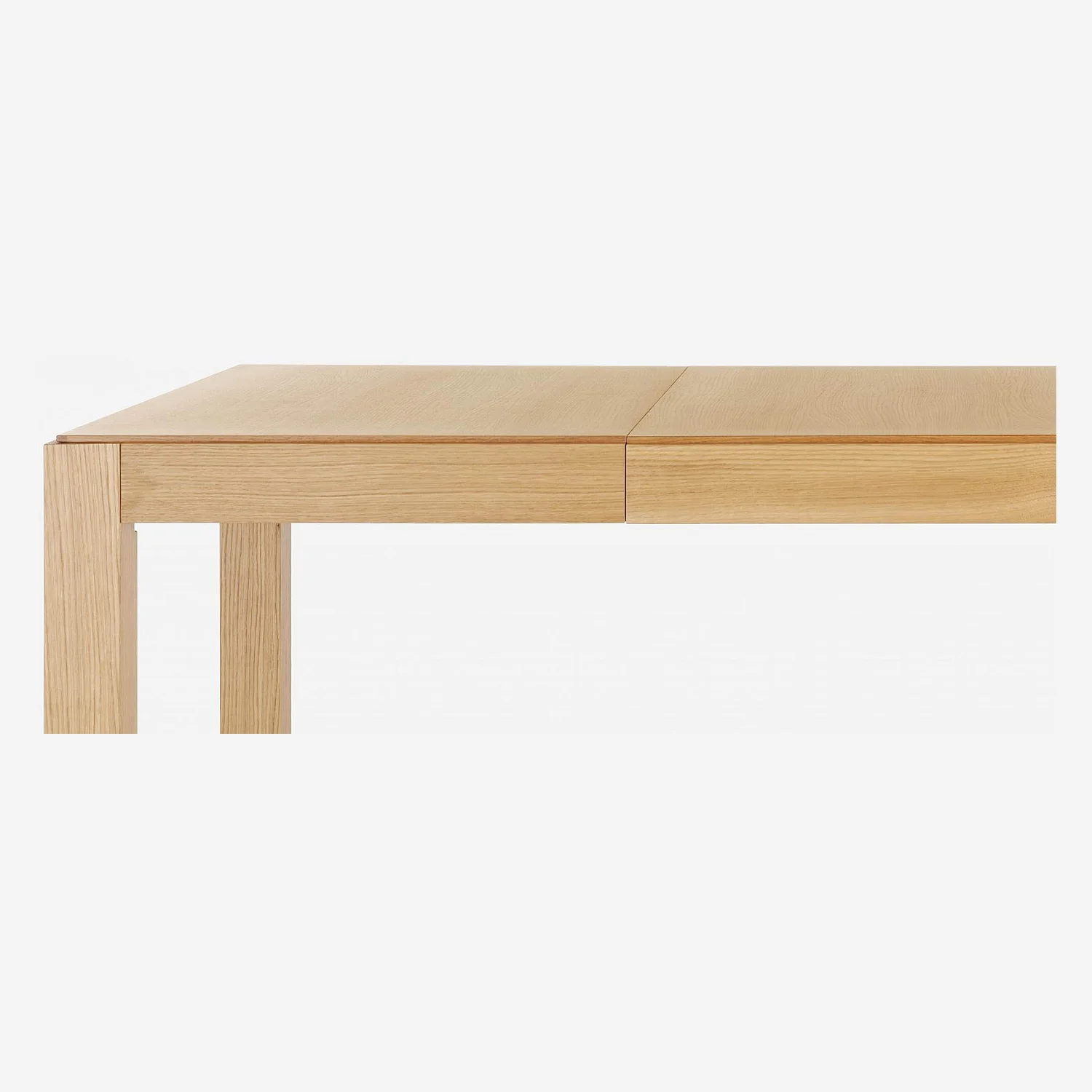 Tafel met verlengstukken van eiken - Naturel - 9