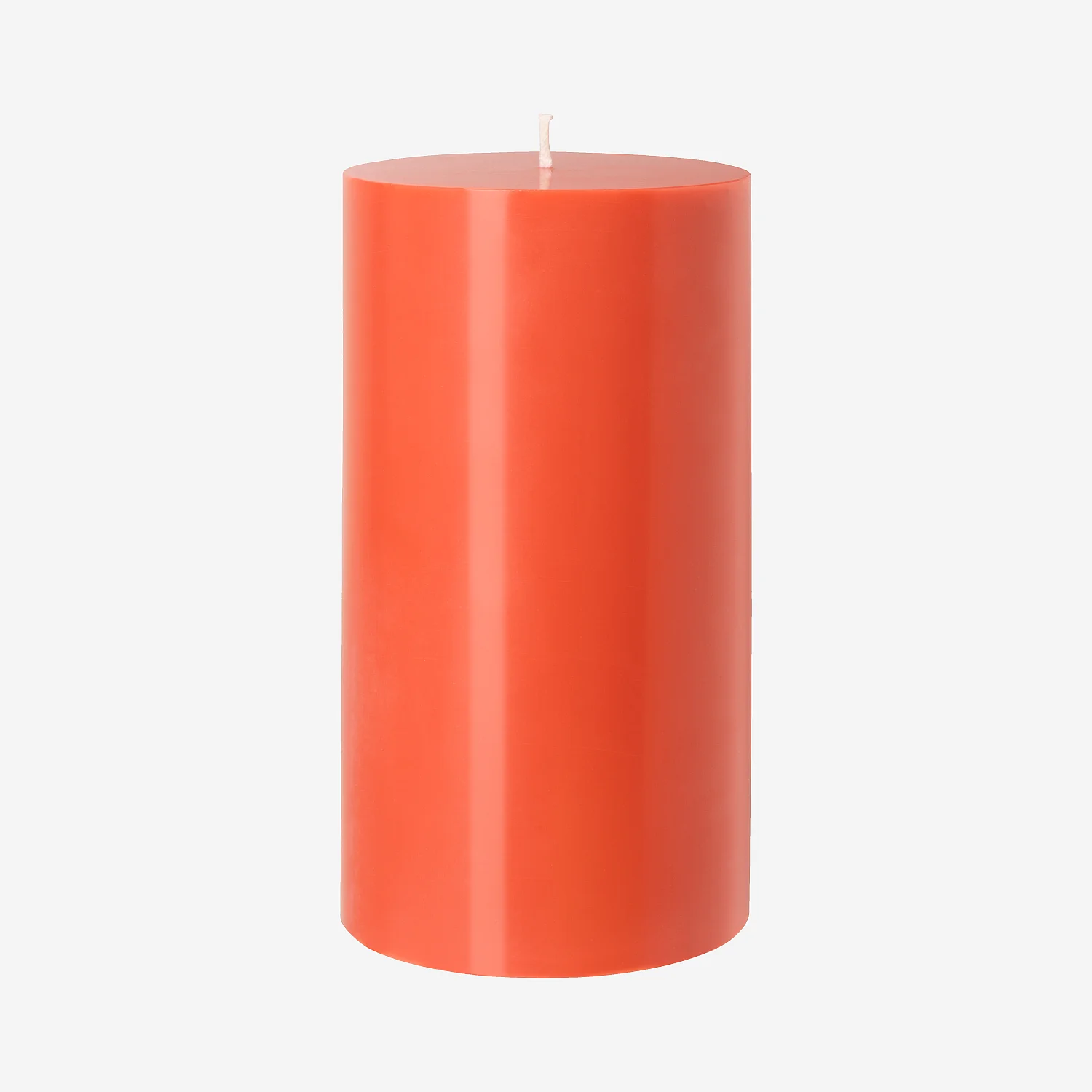 Bougie cylindrique - 10,5 x 20 cm - Corail - 2
