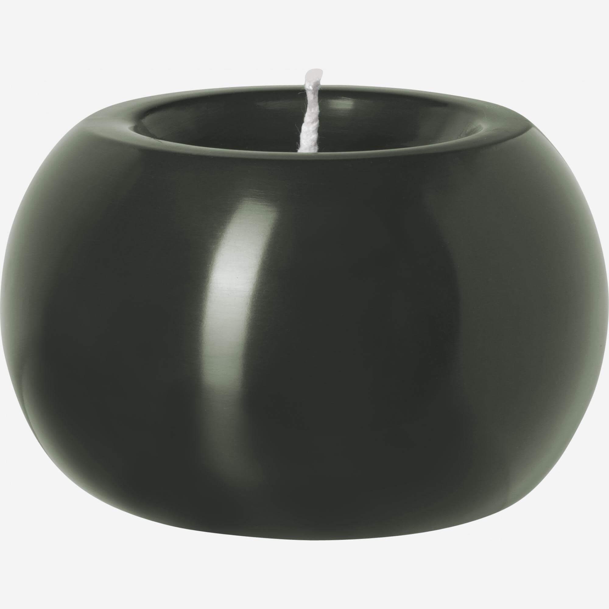 Ball candle - 10 cm - Dark grey