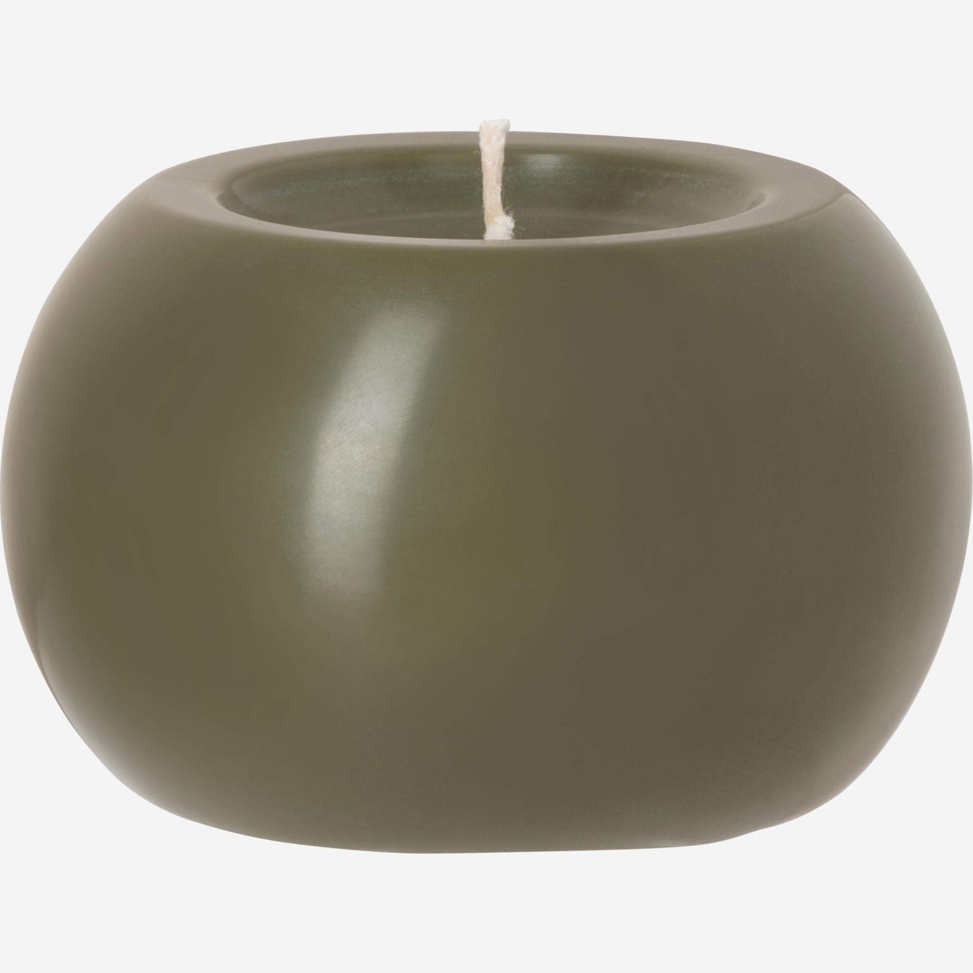 Ball candle - 10 cm - Khaki