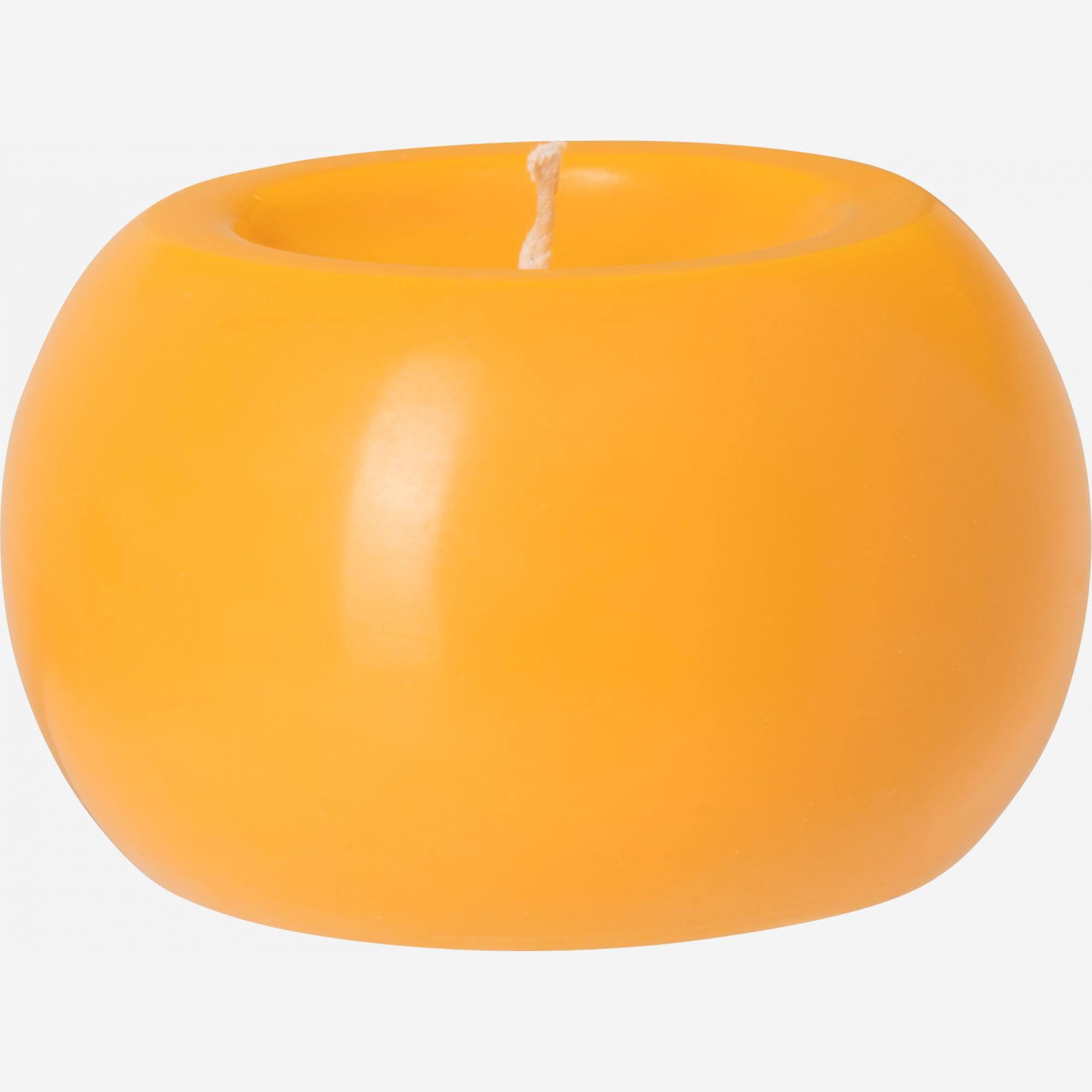 Ball candle - 10 cm - Yellow