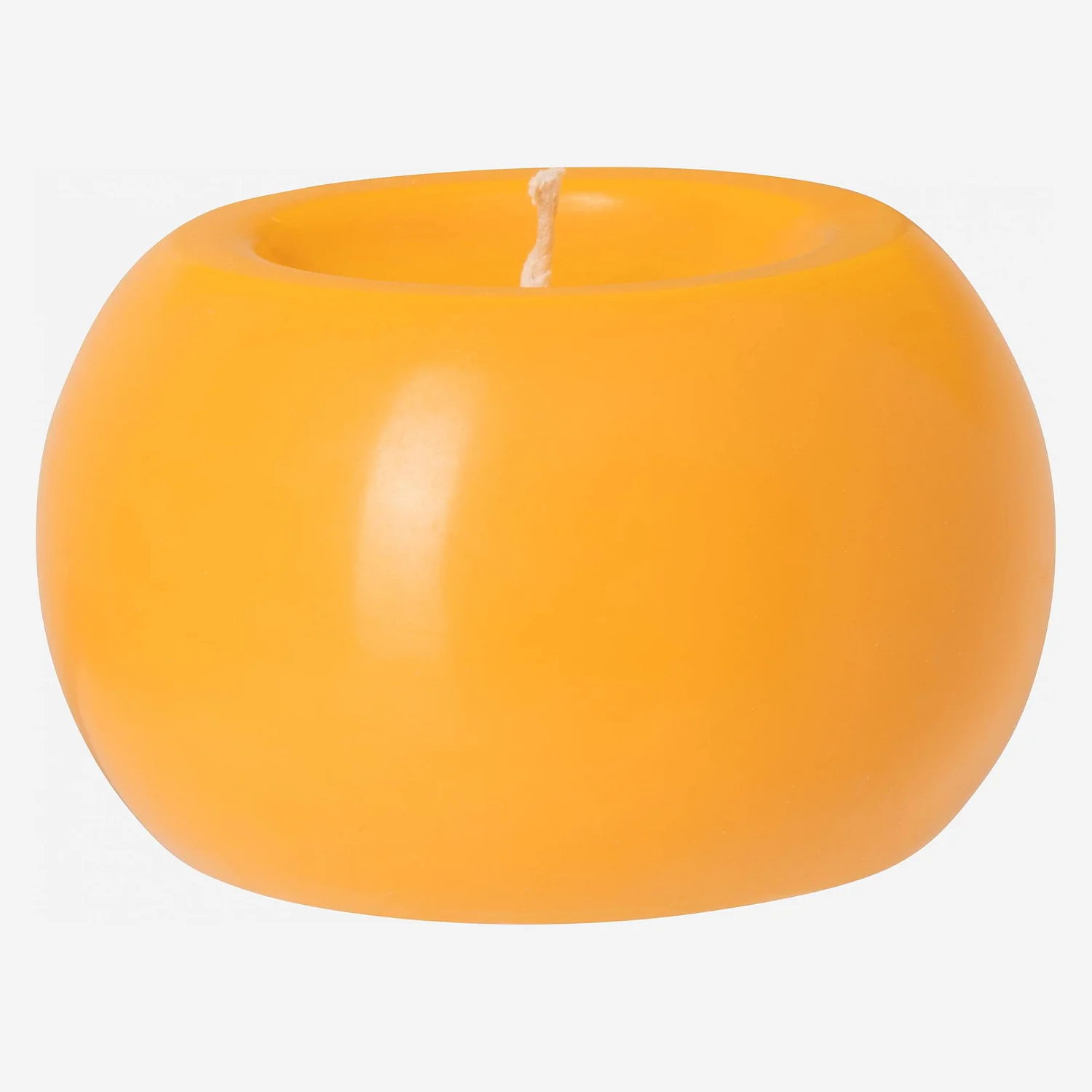 Ball candle - 10 cm - Yellow - 1