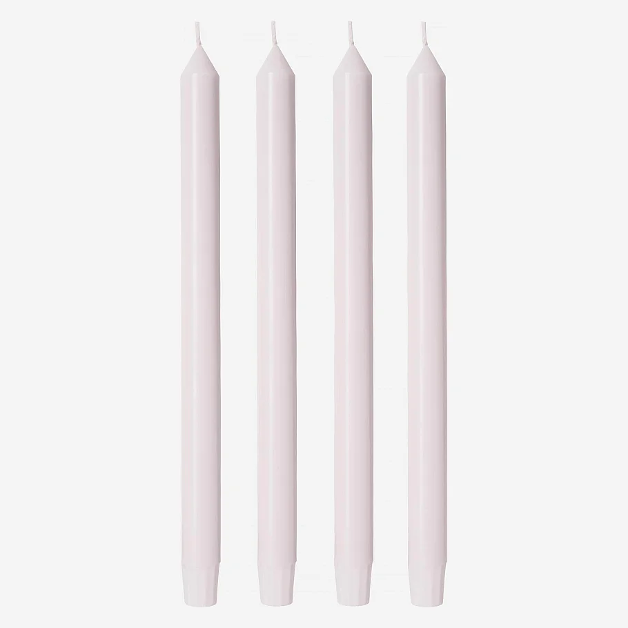 Lot de 4 bougies cierges - Blanc - 1