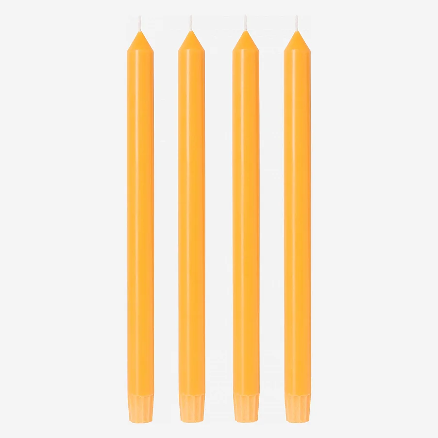 Set van 4 kaarsen - Geel - 1