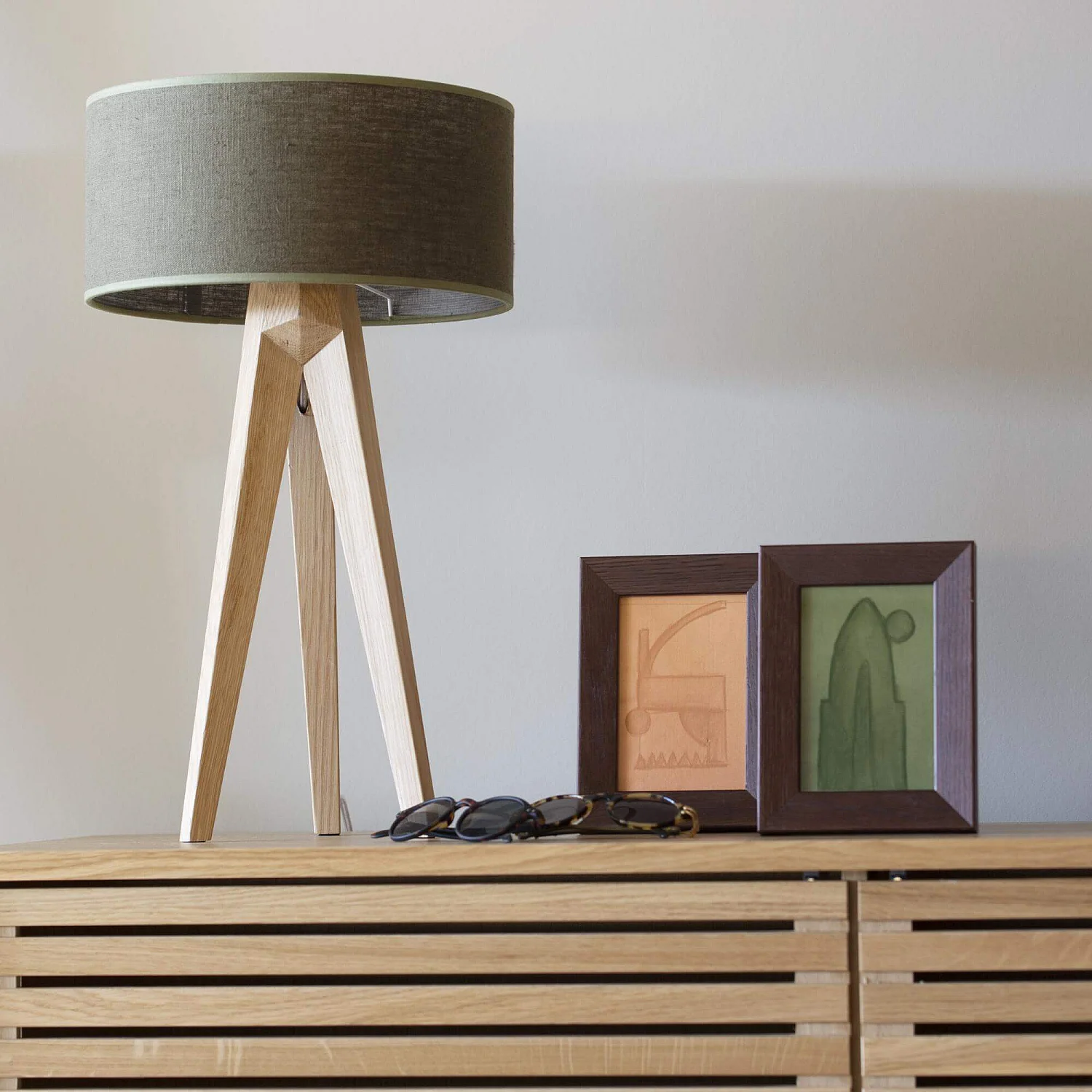 Moldura de mesa de madeira - 13 x 18 cm - Vengué - 1