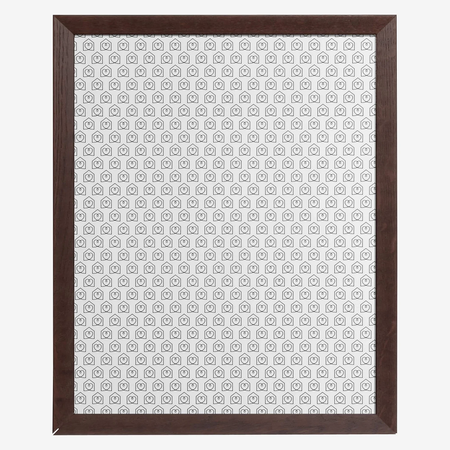 Moldura de parede de madeira - 40 x 50 cm - Vengué - 1