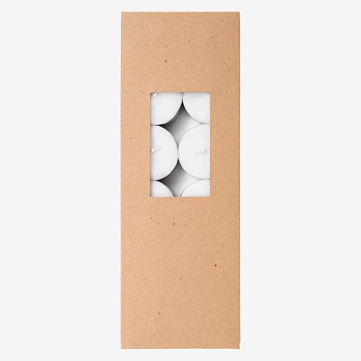 24er-Set Teelichter - Weiß - 1