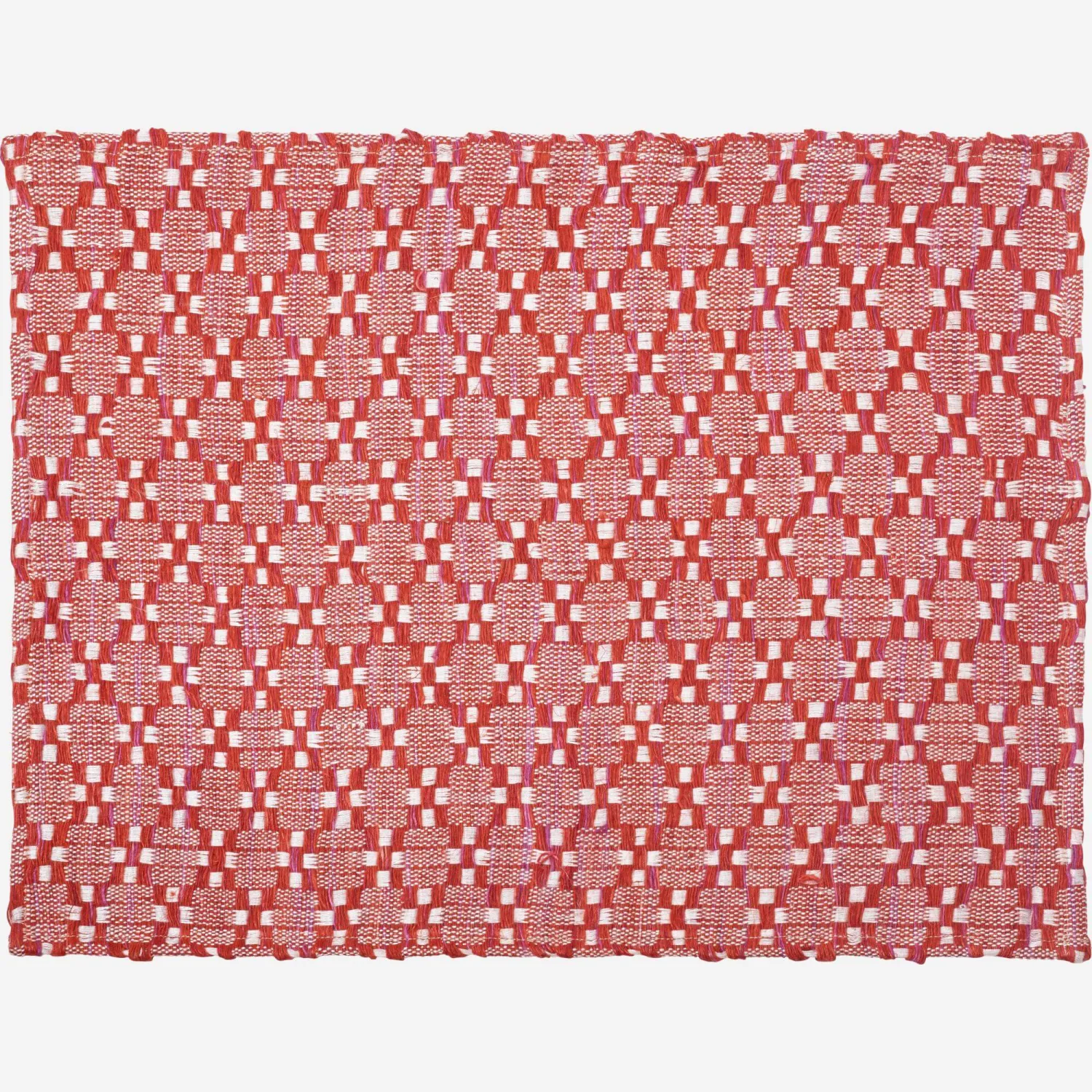 2er-Set Tischsets aus Baumwolle - 33 x 48 cm - Rot