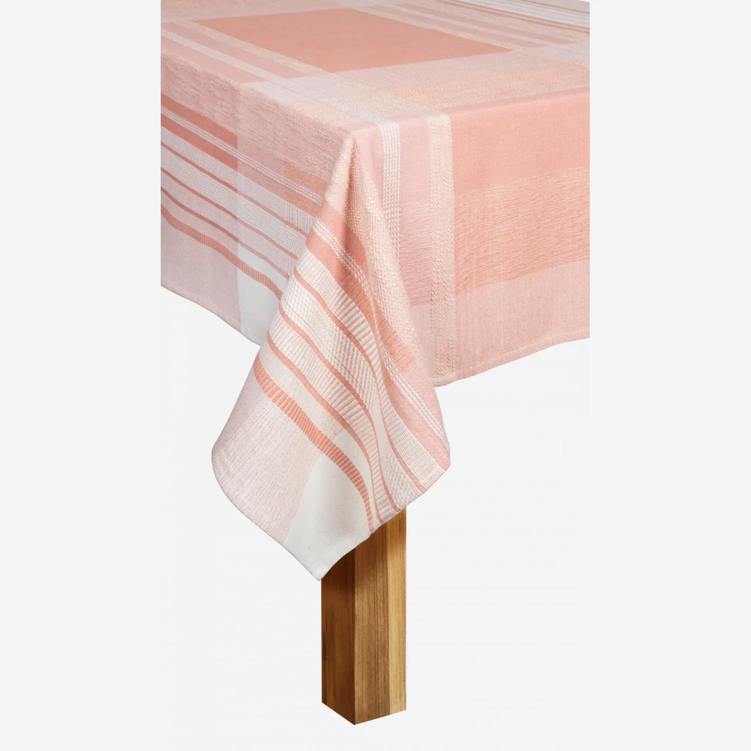 Mantel de algodón - 170 x 250 cm - Rosa