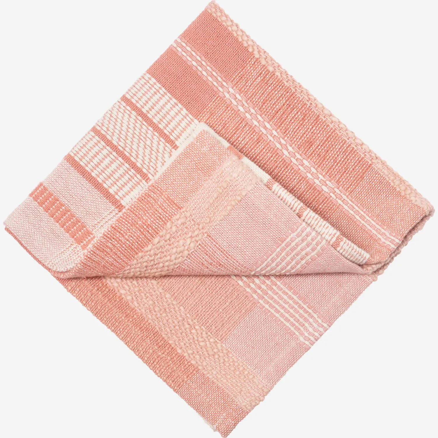 Lot de 4 serviettes en coton - 40 x 40 cm - Rose