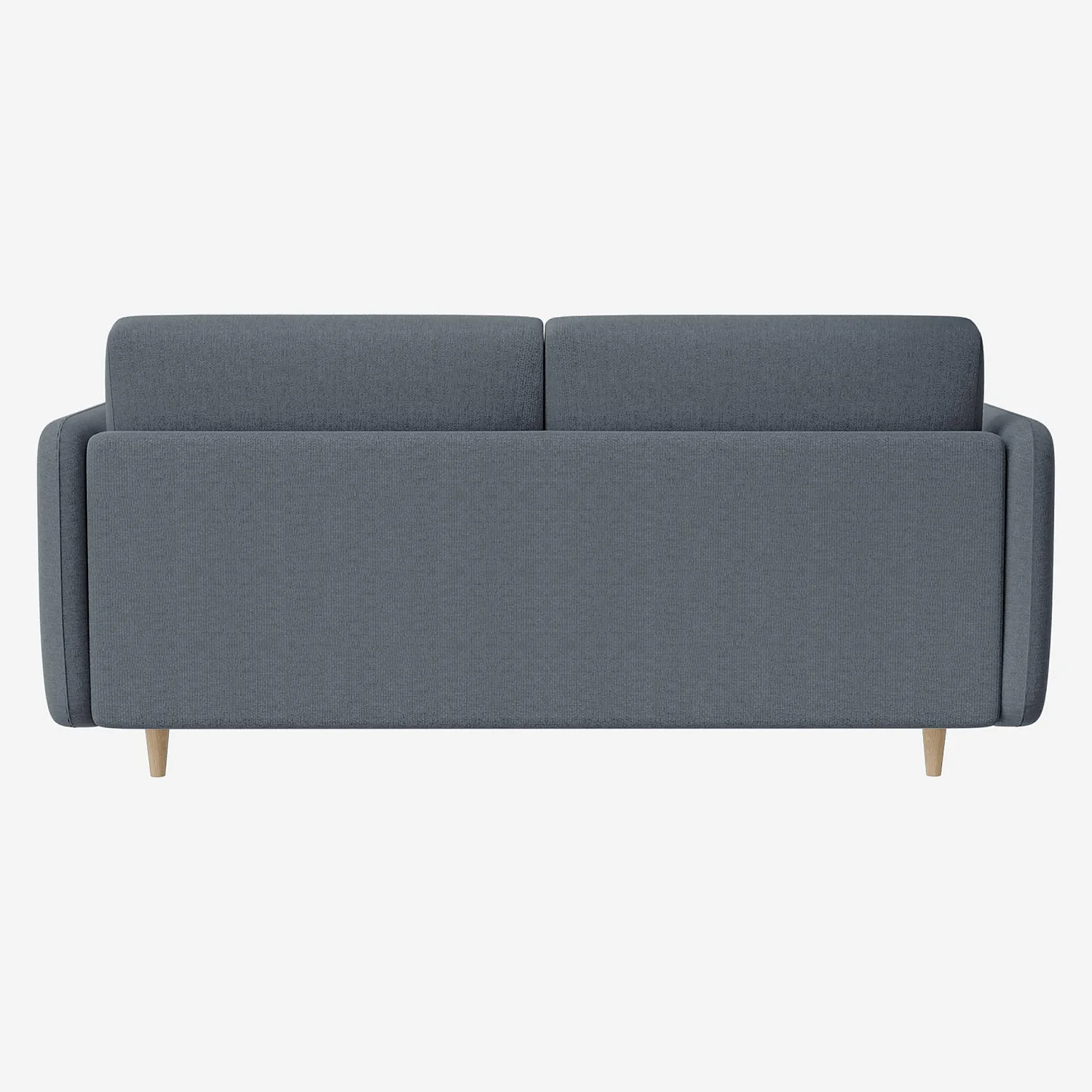 Sofá cama con somier de láminas de tela - Azul cielo - 4