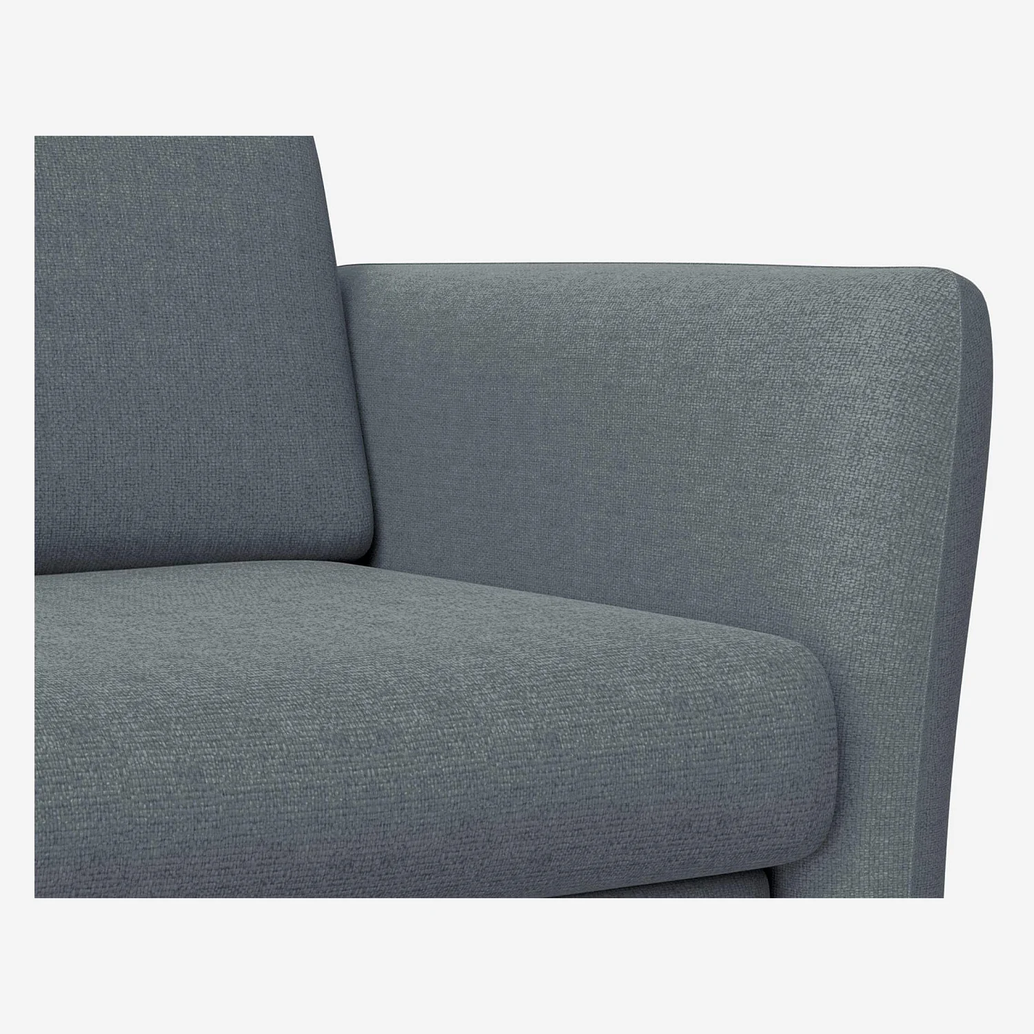 Sofá cama con somier de láminas de tela - Azul cielo - 5