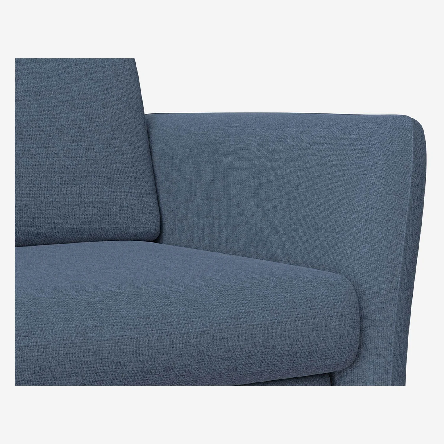 Sofá cama con somier de láminas de tela - Azul cielo - 8