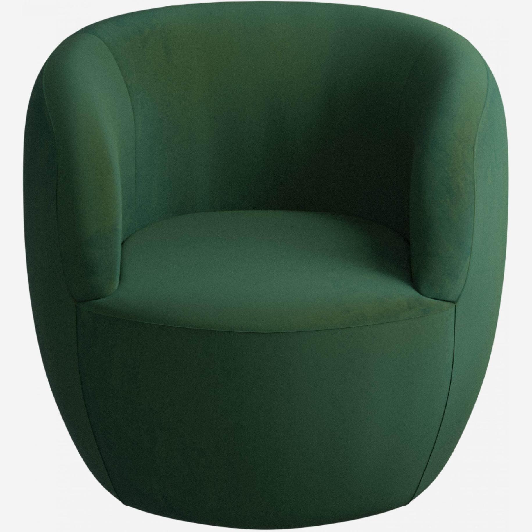 Fauteuil van fluweel - Groen